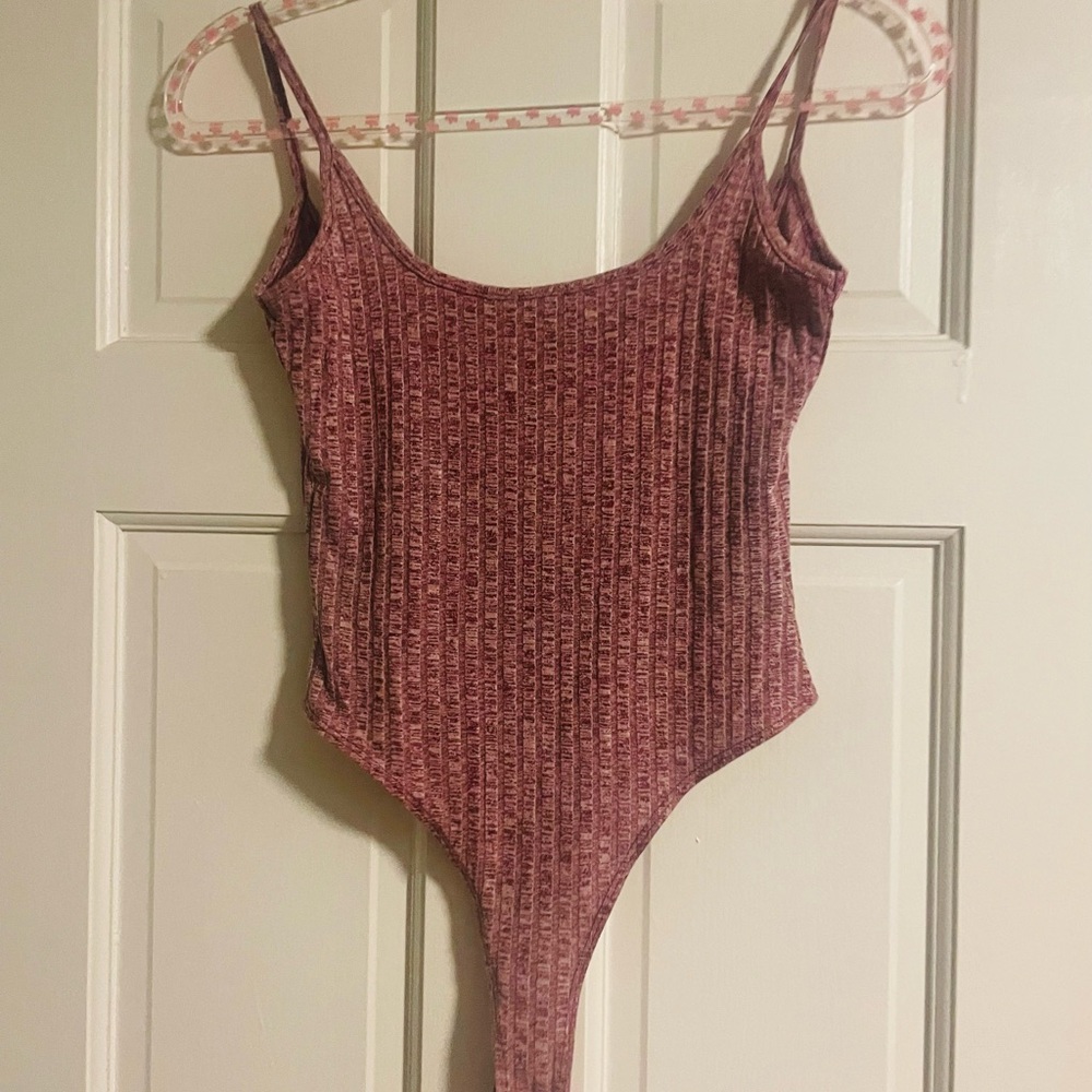 SHEIN Ribbed Mauve women’s Bodysuit size small
